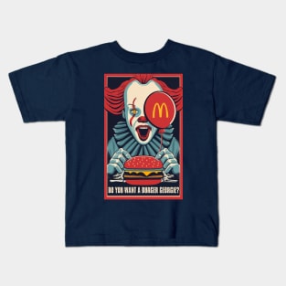 BURGER CLOWN Kids T-Shirt